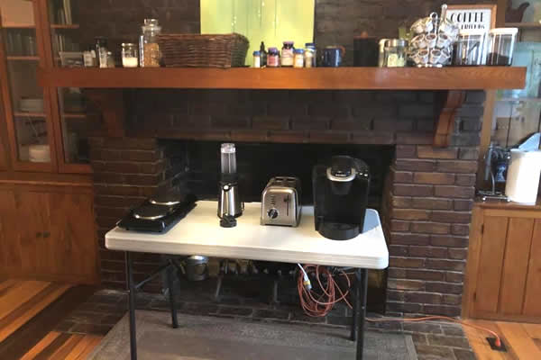 Create a temporary kitchen